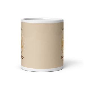 BUT FIRST COFFEE White glossy mug