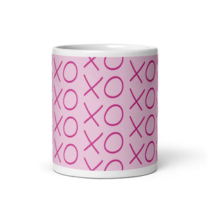 XO White glossy mug