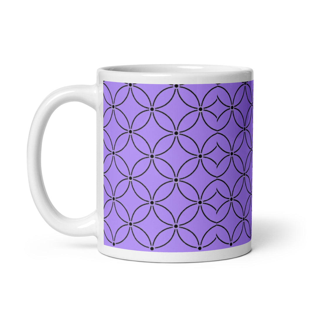 INTERCONNECTED White glossy mug