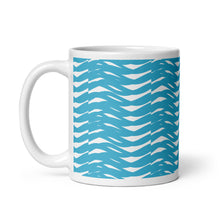 Load image into Gallery viewer, FLOWING LINES White glossy mug
