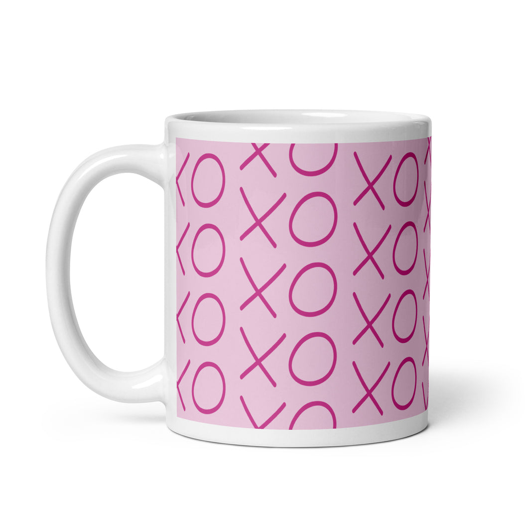 XO White glossy mug