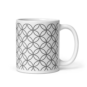 INTERCONNECTED White glossy mug