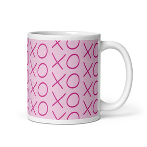 XO White glossy mug