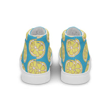 Load image into Gallery viewer, LEMON Women’s high top canvas shoes
