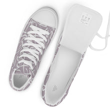 Load image into Gallery viewer, MODERN GRAY Women’s high top canvas shoes
