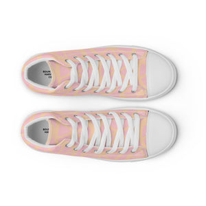 MANDARIN-PINK SUNRISE Women’s high top canvas shoes