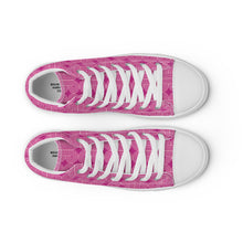 Load image into Gallery viewer, FUSCHIA Women’s high top canvas shoes
