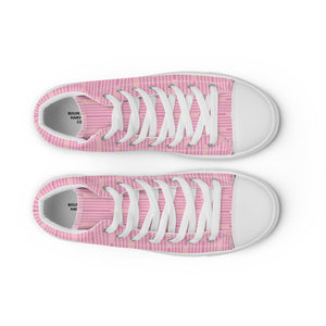 PINK SUNRISE Women’s high top canvas shoes