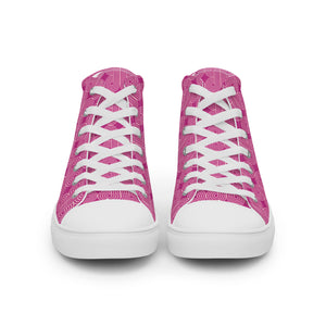 FUSCHIA Women’s high top canvas shoes