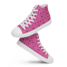 Load image into Gallery viewer, FUSCHIA Women’s high top canvas shoes
