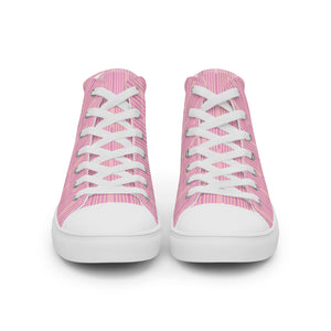 PINK SUNRISE Women’s high top canvas shoes