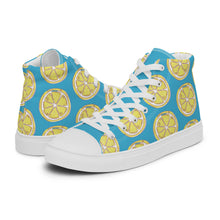 Load image into Gallery viewer, LEMON Women’s high top canvas shoes
