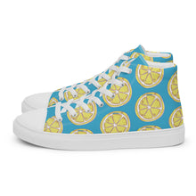 Load image into Gallery viewer, LEMON Women’s high top canvas shoes
