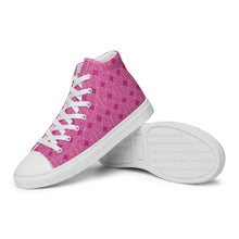 Load image into Gallery viewer, FUSCHIA Women’s high top canvas shoes
