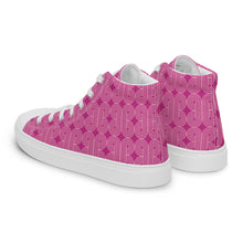 Load image into Gallery viewer, FUSCHIA Women’s high top canvas shoes
