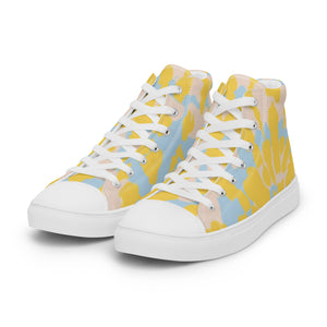 BRIGHT MORNING Women’s high top canvas shoes