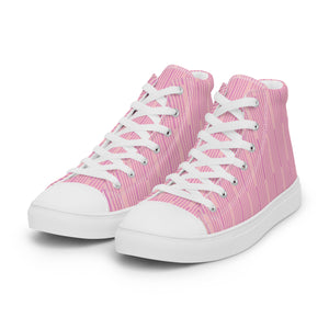 PINK SUNRISE Women’s high top canvas shoes