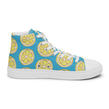 Load image into Gallery viewer, LEMON Women’s high top canvas shoes
