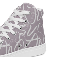 Load image into Gallery viewer, MODERN GRAY Women’s high top canvas shoes
