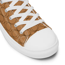 Load image into Gallery viewer, COGNAC Women’s high top canvas shoes
