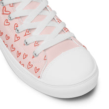 Load image into Gallery viewer, ALL HEART Women’s high top canvas shoes
