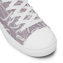 Load image into Gallery viewer, MODERN GRAY Women’s high top canvas shoes
