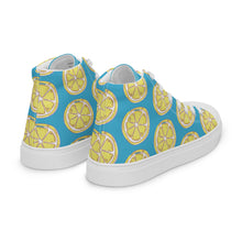 Load image into Gallery viewer, LEMON Women’s high top canvas shoes
