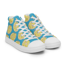 Load image into Gallery viewer, LEMON Women’s high top canvas shoes
