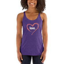 Load image into Gallery viewer, LOVE Women&#39;s Racerback Tank
