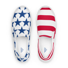 Load image into Gallery viewer, STARS AND STRIPES Women’s slip-on canvas shoes
