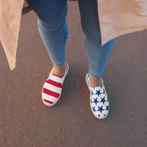 STARS AND STRIPES Women’s slip-on canvas shoes